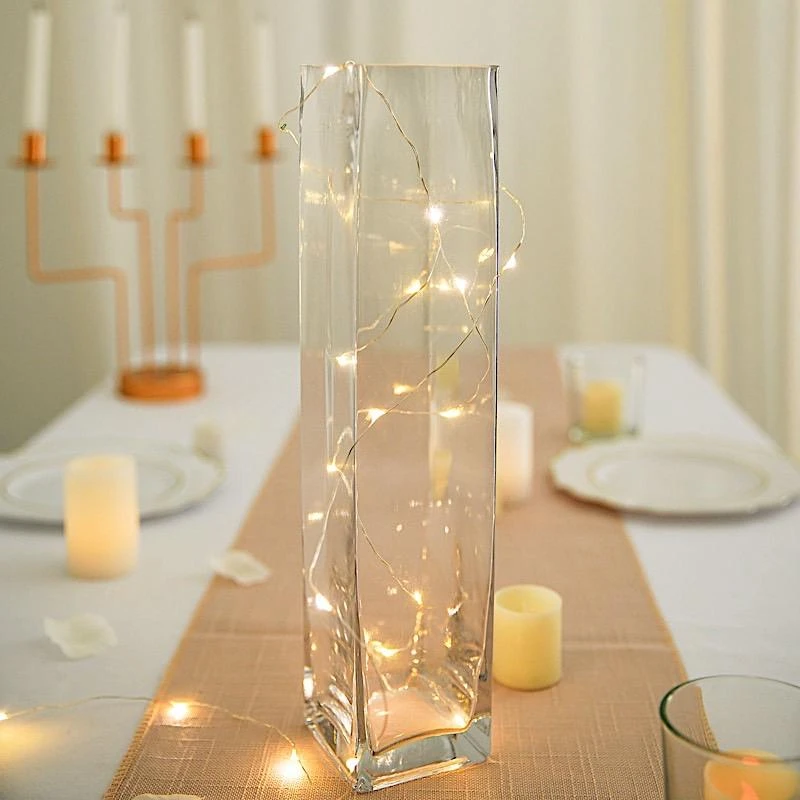 12 Pcs Glass Square Vases Wedding Centerpieces - Clear 15 12 Pcs Glass Square Vases Wedding Centerpieces - Clear - Image 13