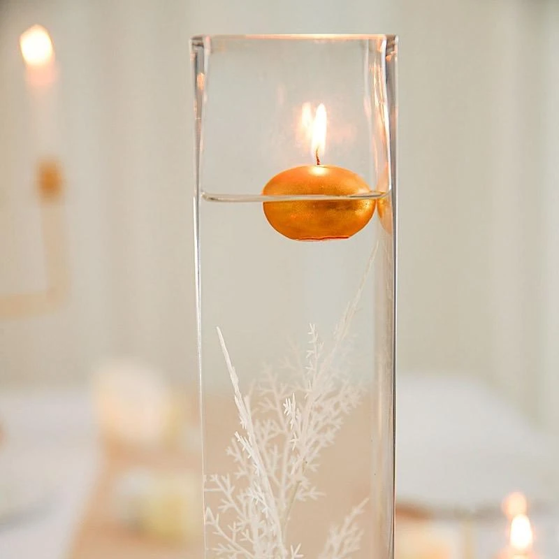 12 Pcs Glass Square Vases Wedding Centerpieces - Clear 10 12 Pcs Glass Square Vases Wedding Centerpieces - Clear - Image 8