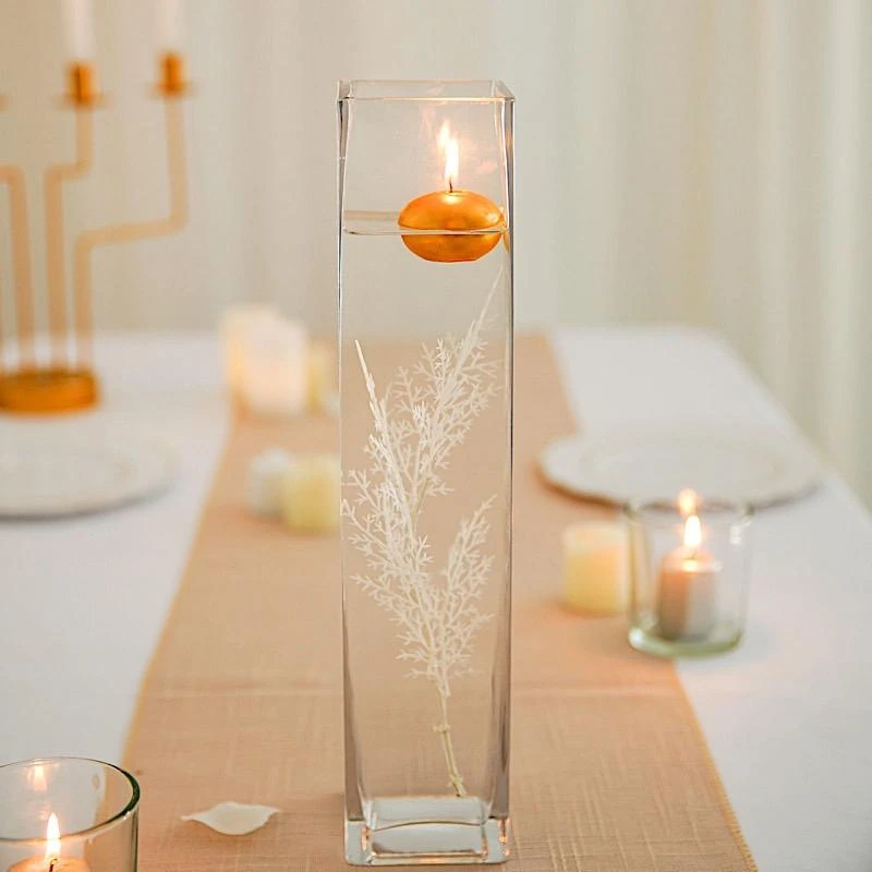 12 Pcs Glass Square Vases Wedding Centerpieces - Clear 13 12 Pcs Glass Square Vases Wedding Centerpieces - Clear - Image 11