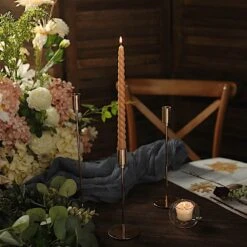 12 Spiral 11" Long Unscented Premium Wax Taper Candles 31 12 Spiral 11" Long Unscented Premium Wax Taper Candles -Optimal Home Decoration 12 premium spiral unscented wax dinner candle sticks 30846170202175