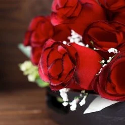 12 Silk Rose Buds Bushes Flowers Wedding Arrangements -Optimal Home Decoration 12 silk rose buds bushes flowers wedding arrangements 29648351756351