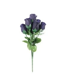 12 Silk Rose Buds Bushes Flowers Wedding Arrangements -Optimal Home Decoration 12 silk rose buds bushes flowers wedding arrangements arti 84 navy 29648357556287