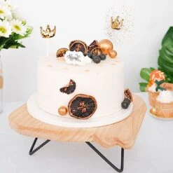 12" Square Natural Wooden Cake Cupcake Dessert Stand - Brown With Black 16 12" Square Natural Wooden Cake Cupcake Dessert Stand - Brown With Black -Optimal Home Decoration 12 square natural wooden cake cupcake dessert stand brown with black cake wod007 12 nat 29563942731839