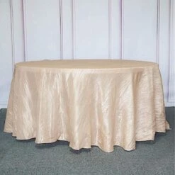 120" Accordion Crinkled Taffeta Round Tablecloth 26 120" Accordion Crinkled Taffeta Round Tablecloth -Optimal Home Decoration 120 accordion crinkled taffeta round tablecloth 28965783994431