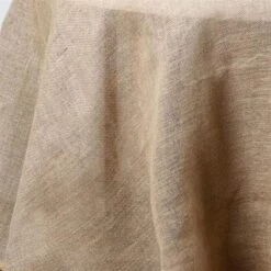 120" Burlap Round Tablecloth - Natural Brown -Optimal Home Decoration 120 burlap round tablecloth natural brown tab jute 120 nat 4738302902335
