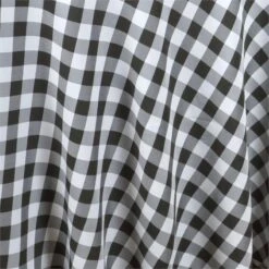 120" Checkered Gingham Polyester Round Tablecloth -Optimal Home Decoration 120 checkered gingham polyester round tablecloth 28965787369535