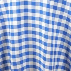 120" Checkered Gingham Polyester Round Tablecloth -Optimal Home Decoration 120 checkered gingham polyester round tablecloth 28978698518591