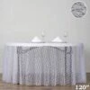 120" Floral Lace Polyester Round Tablecloth 2 120" Floral Lace Polyester Round Tablecloth -Optimal Home Decoration 120 floral lace polyester round tablecloth tab lace 120 wht 28965789663295