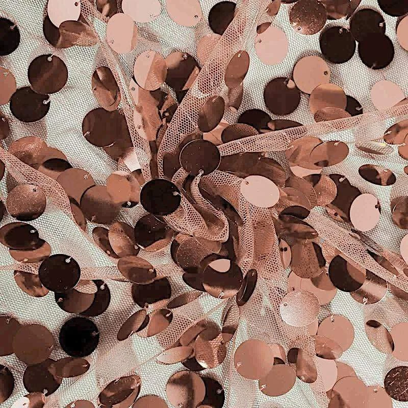 120" Large Payette Sequin Round Tablecloth 12 120" Large Payette Sequin Round Tablecloth - Image 10