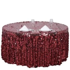 120" Large Payette Sequin Round Tablecloth 37 120" Large Payette Sequin Round Tablecloth -Optimal Home Decoration 120 large payette sequin round tablecloth 28965793333311