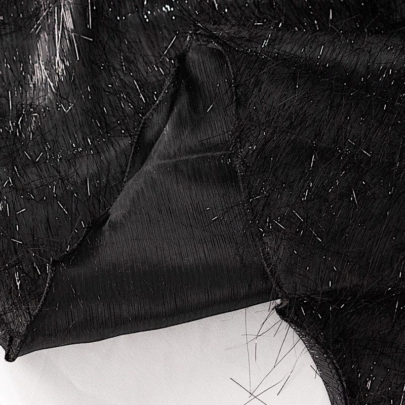 120" Polyester Round Tablecloth With Metallic Tinsel 10 120" Polyester Round Tablecloth With Metallic Tinsel - Image 8