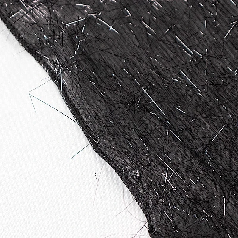 120" Polyester Round Tablecloth With Metallic Tinsel 11 120" Polyester Round Tablecloth With Metallic Tinsel - Image 9