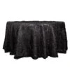 120" Polyester Round Tablecloth With Metallic Tinsel 2 120" Polyester Round Tablecloth With Metallic Tinsel -Optimal Home Decoration 120 polyester rectangular tablecloth with metallic tinsel tab str01 120 blk 30949760663615