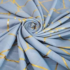 120" Polyester Round Tablecloth With Metallic Geometric Pattern -Optimal Home Decoration 120 polyester round tablecloth with metallic geometric pattern 28955699871807