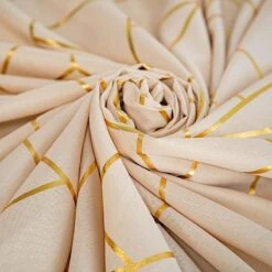 120" Polyester Round Tablecloth With Metallic Geometric Pattern -Optimal Home Decoration 120 polyester round tablecloth with metallic geometric pattern 28955703803967