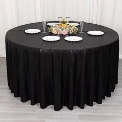 120" Polyester Round Tablecloth With Sequin Dots 36 120" Polyester Round Tablecloth With Sequin Dots -Optimal Home Decoration 120 polyester round tablecloth with sequin dots 31009098104895