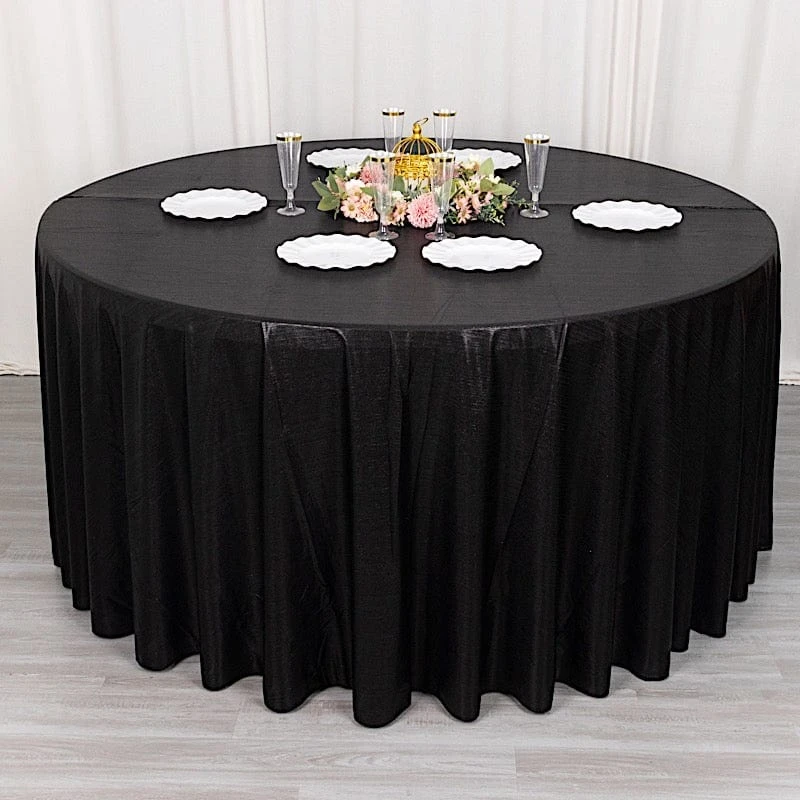 120" Polyester Round Tablecloth With Sequin Dots 17 120" Polyester Round Tablecloth With Sequin Dots - Image 15