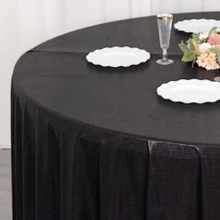 120" Polyester Round Tablecloth With Sequin Dots 38 120" Polyester Round Tablecloth With Sequin Dots -Optimal Home Decoration 120 polyester round tablecloth with sequin dots 31009098170431