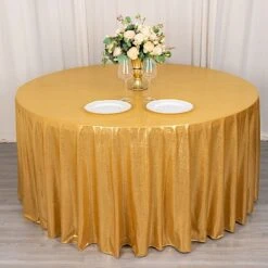 120" Polyester Round Tablecloth With Sequin Dots 41 120" Polyester Round Tablecloth With Sequin Dots -Optimal Home Decoration 120 polyester round tablecloth with sequin dots 31009098956863