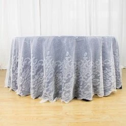 120" Premium Lace Round Tablecloth -Optimal Home Decoration 120 premium lace round tablecloth 30722341830719