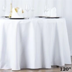 120" Premium Polyester Round Tablecloth Wedding Table Linens 31 120" Premium Polyester Round Tablecloth Wedding Table Linens -Optimal Home Decoration 120 premium polyester round tablecloth wedding table linens 28965814435903