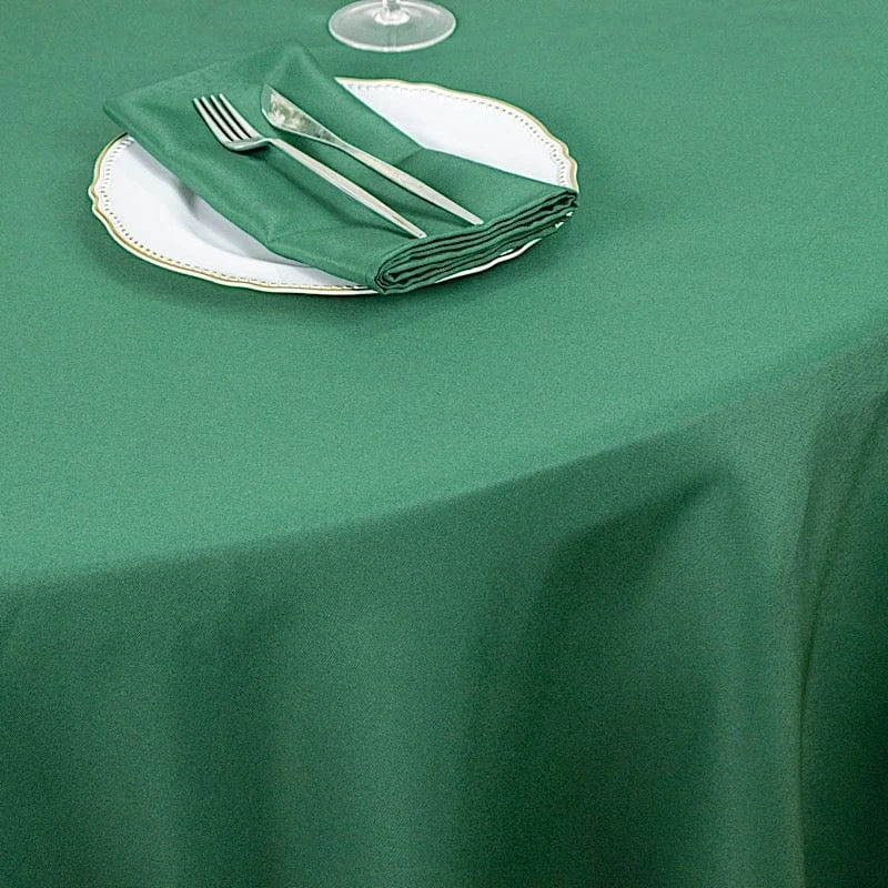 120" Premium Polyester Round Tablecloth Wedding Table Linens 22 120" Premium Polyester Round Tablecloth Wedding Table Linens - Image 20