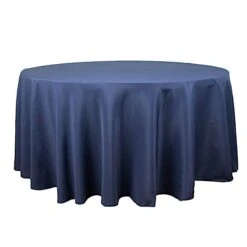 120" Premium Polyester Round Tablecloth Wedding Table Linens 40 120" Premium Polyester Round Tablecloth Wedding Table Linens -Optimal Home Decoration 120 premium polyester round tablecloth wedding table linens tab 120 navy prm 30787759833151