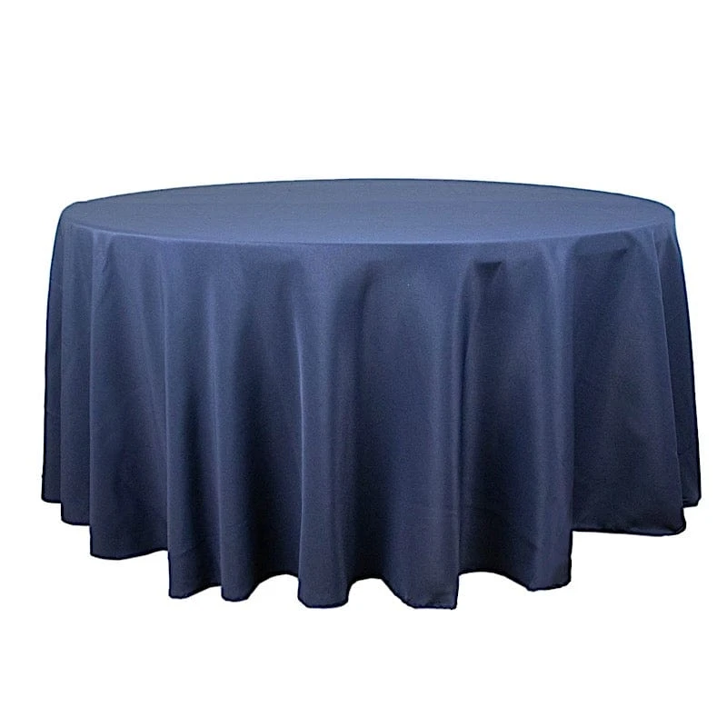 120" Premium Polyester Round Tablecloth Wedding Table Linens 21 120" Premium Polyester Round Tablecloth Wedding Table Linens - Image 19