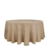 120" Round Faux Burlap Tablecloth - Natural 1 120" Round Faux Burlap Tablecloth - Natural -Optimal Home Decoration 120 round faux burlap polyester tablecloth natural tab jute03 120 nat 29129064874047
