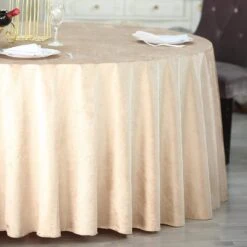 120" Round Premium Velvet Tablecloth -Optimal Home Decoration 120 round premium velvet tablecloth 28978708643903