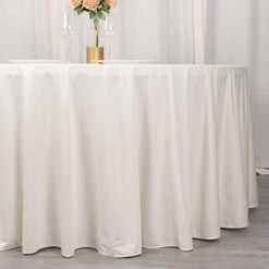 120" Scuba Polyester Round Tablecloth Wedding Table Linens -Optimal Home Decoration 120 scuba polyester round tablecloth wedding table linens 30974077141055