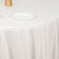 120" Scuba Polyester Round Tablecloth Wedding Table Linens -Optimal Home Decoration 120 scuba polyester round tablecloth wedding table linens 30974077501503