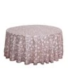 120" Sheer Tulle Round Tablecloth With Embroidered Sequins 2 120" Sheer Tulle Round Tablecloth With Embroidered Sequins -Optimal Home Decoration 120 sequin leaf embroidered seamless tulle round tablecloth tab 02 flor 120 054 30906175815743