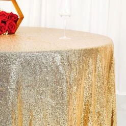120" Sequined Round Tablecloth 32 120" Sequined Round Tablecloth -Optimal Home Decoration 120 sequined round tablecloth 29047239409727