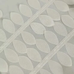 120" Taffeta Round Tablecloth With Leaf Petals Design