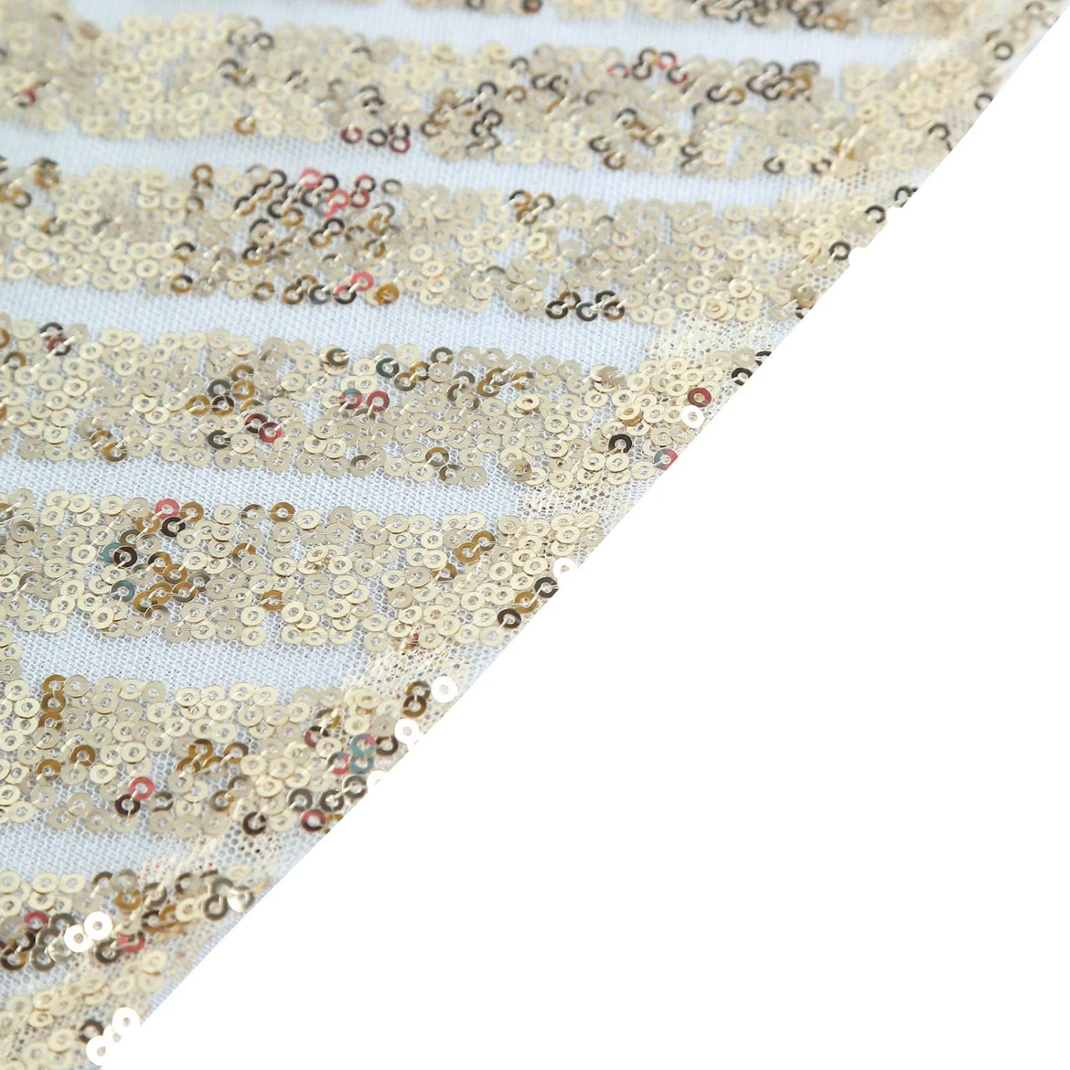 120" Tulle Round Tablecloth With Sequins And Geometric Pattern 16 120" Tulle Round Tablecloth With Sequins And Geometric Pattern - Image 14