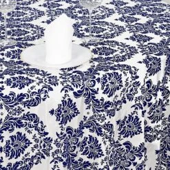 120" Velvet Damask Flocking Taffeta Round Tablecloth -Optimal Home Decoration 120 velvet damask flocking taffeta round tablecloth 30944105693247