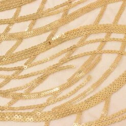 120" Mesh Round Tablecloth With Wavy Embroidered Sequins -Optimal Home Decoration 120 wave mesh round tablecloth with embroidered sequins 30898184618047