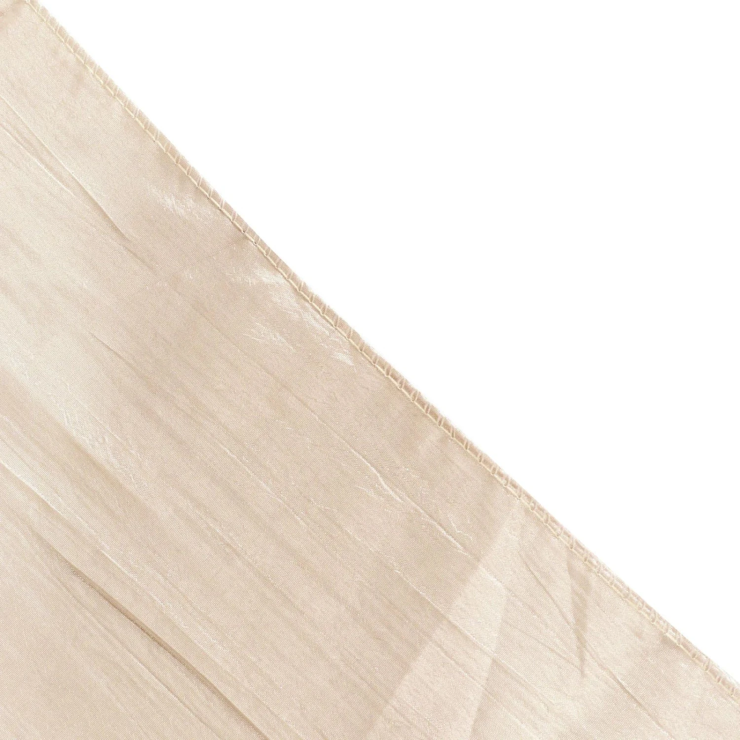 132" Accordion Crinkled Taffeta Round Tablecloth 10 132" Accordion Crinkled Taffeta Round Tablecloth - Image 9