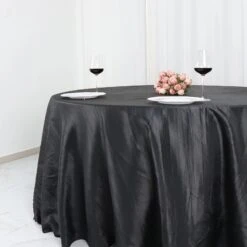 132" Accordion Crinkled Taffeta Round Tablecloth 36 132" Accordion Crinkled Taffeta Round Tablecloth -Optimal Home Decoration 132 accordion crinkled taffeta round tablecloth 30388154368063
