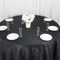 132" Accordion Crinkled Taffeta Round Tablecloth 33 132" Accordion Crinkled Taffeta Round Tablecloth -Optimal Home Decoration 132 accordion crinkled taffeta round tablecloth 30388154564671