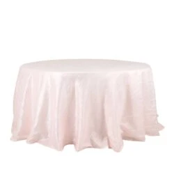 132" Accordion Crinkled Taffeta Round Tablecloth 40 132" Accordion Crinkled Taffeta Round Tablecloth -Optimal Home Decoration 132 accordion crinkled taffeta round tablecloth 30388166950975