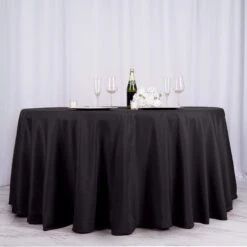 132" Polyester Round Tablecloth Wedding Party Table Linens -Optimal Home Decoration 132 polyester round tablecloth wedding party table linens 28978109153343