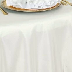 132" Premium Polyester Round Tablecloth Wedding Party Table Linens -Optimal Home Decoration 132 premium polyester round tablecloth wedding party table linens 29291001806911