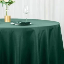 132" Premium Polyester Round Tablecloth Wedding Party Table Linens -Optimal Home Decoration 132 premium polyester round tablecloth wedding party table linens 30787787194431