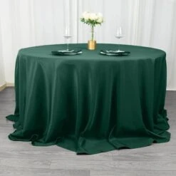 132" Premium Polyester Round Tablecloth Wedding Party Table Linens -Optimal Home Decoration 132 premium polyester round tablecloth wedding party table linens 30787787325503