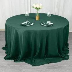 132" Premium Polyester Round Tablecloth Wedding Party Table Linens -Optimal Home Decoration 132 premium polyester round tablecloth wedding party table linens 30787788308543