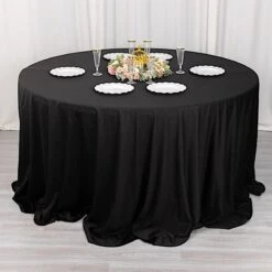 132" Scuba Polyester Round Tablecloth Wedding Table Linens 24 132" Scuba Polyester Round Tablecloth Wedding Table Linens -Optimal Home Decoration 132 premium scuba round tablecloth 30970152648767