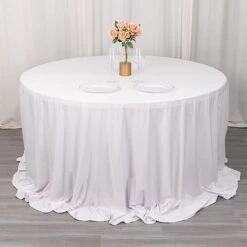 132" Scuba Polyester Round Tablecloth Wedding Table Linens 41 132" Scuba Polyester Round Tablecloth Wedding Table Linens -Optimal Home Decoration 132 premium scuba round tablecloth 30970153041983