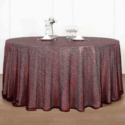 132" Sequined Round Tablecloth -Optimal Home Decoration 132 sequined round tablecloth 28978011537471